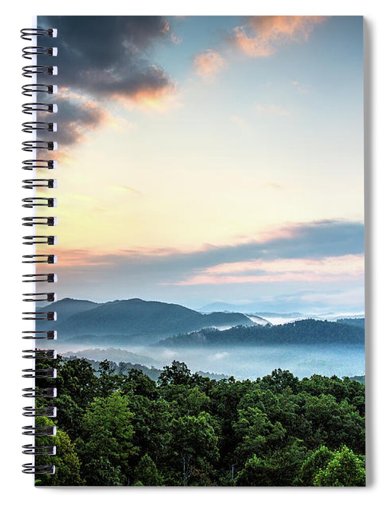 September Spiral Notebook featuring the photograph September Sunrise by Douglas Stucky