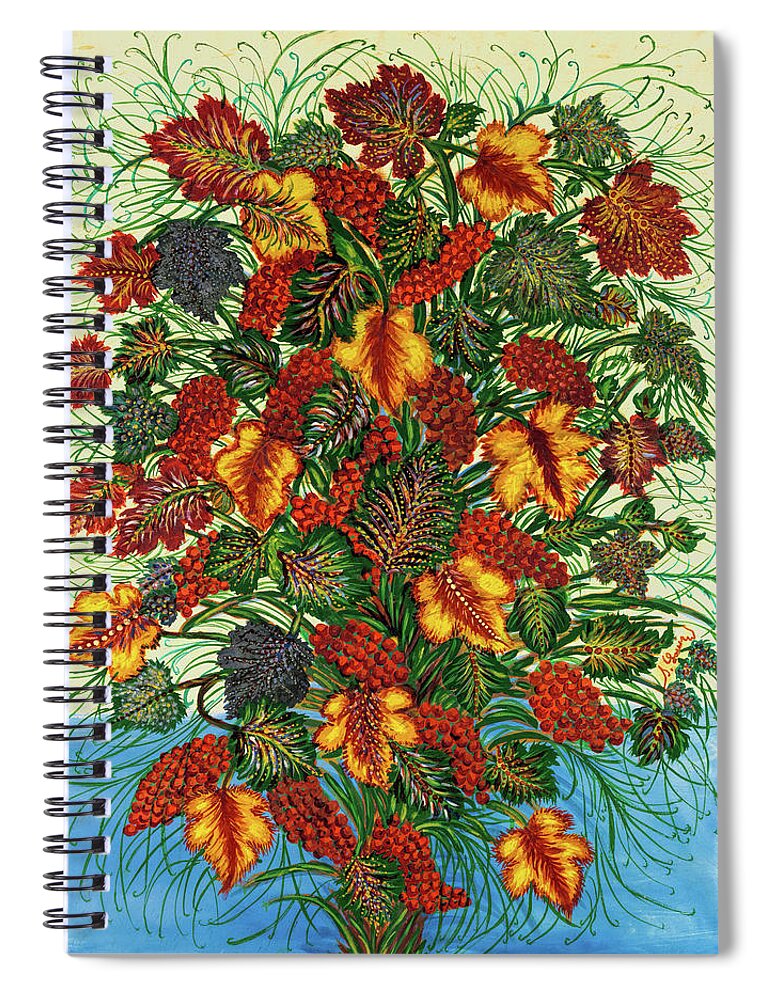 The Large Bouquet Spiral Notebook featuring the photograph Seraphine Louis' Bouquet   by S Paul Sahm
