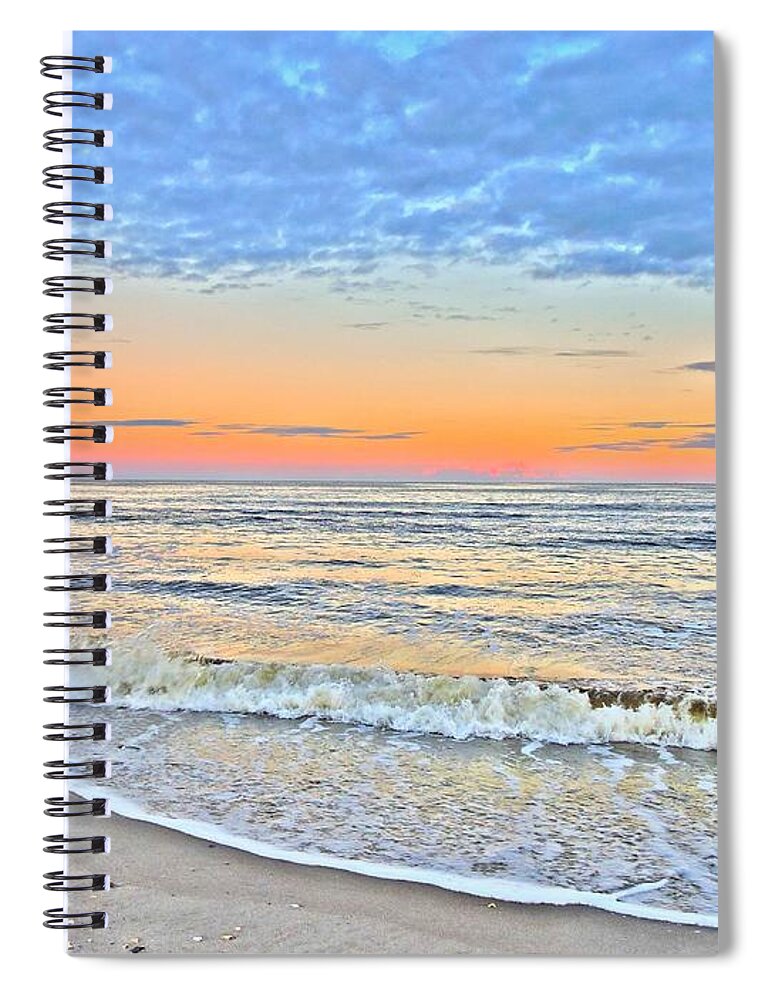 Art Spiral Notebook featuring the photograph Serene Sunset by Shelia Kempf