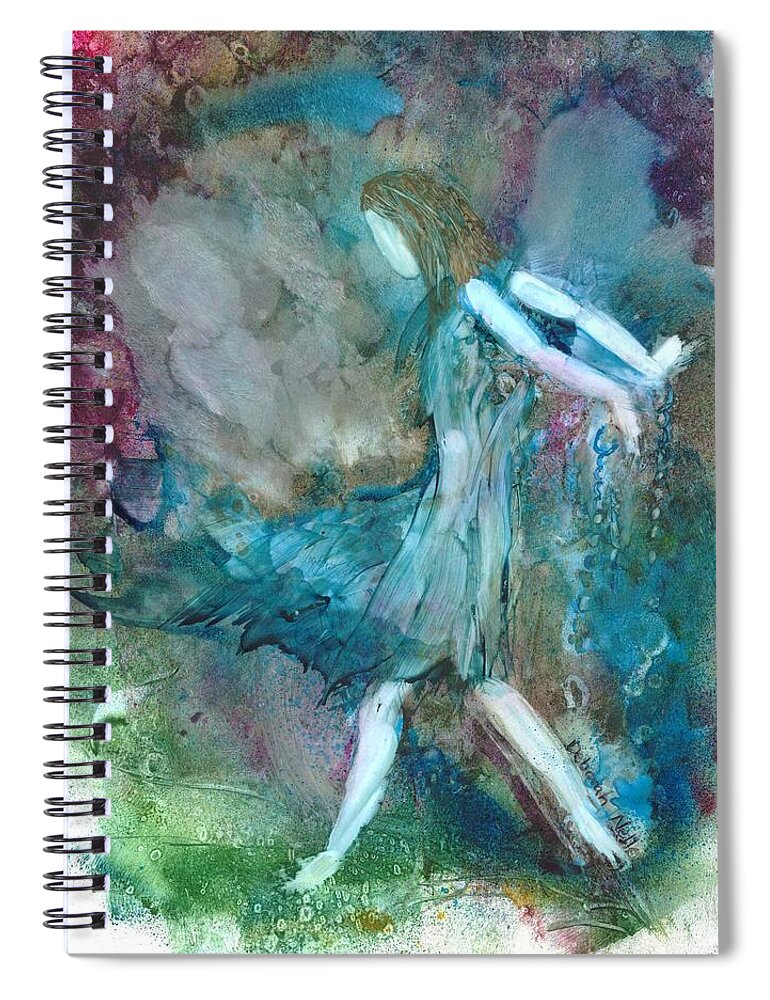 Freedom Spiral Notebook featuring the painting Set Free by Deborah Nell