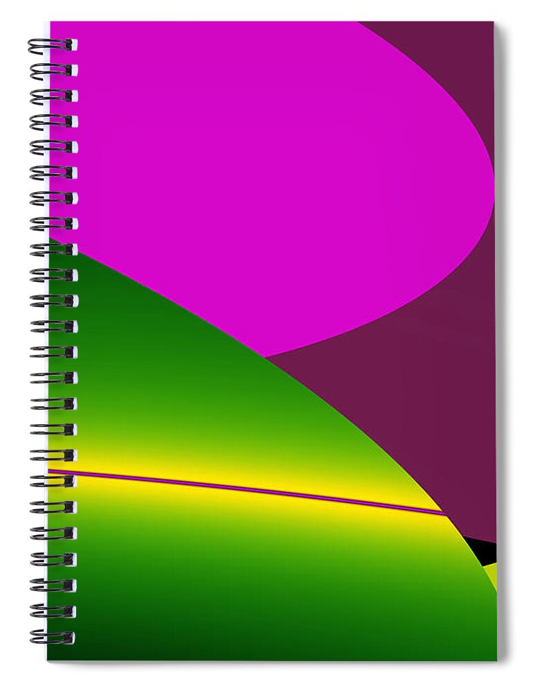 Art Spiral Notebook featuring the digital art Settin' Me Up by Jeff Iverson
