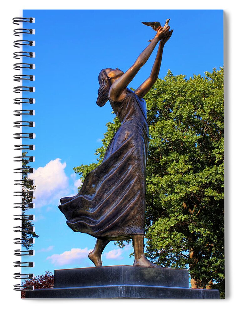 Setting Free Spiral Notebook featuring the photograph Setting Free My Little Angel by Lee Dos Santos
