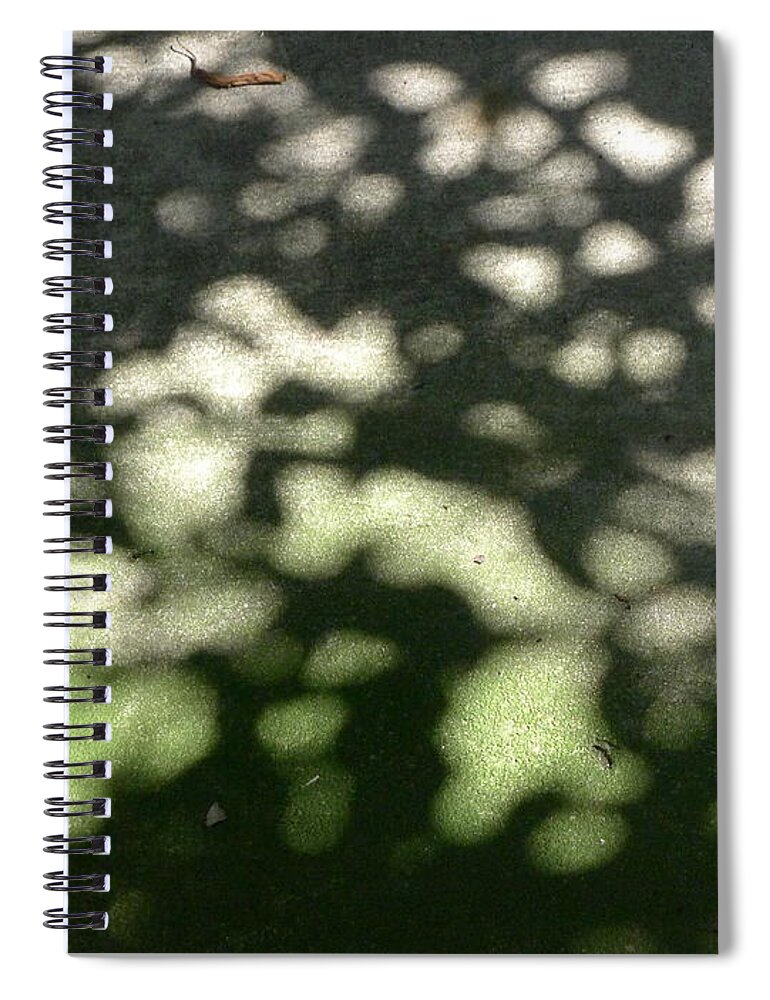 Natural Spiral Notebook featuring the photograph Shaded Patterns by Nora Boghossian