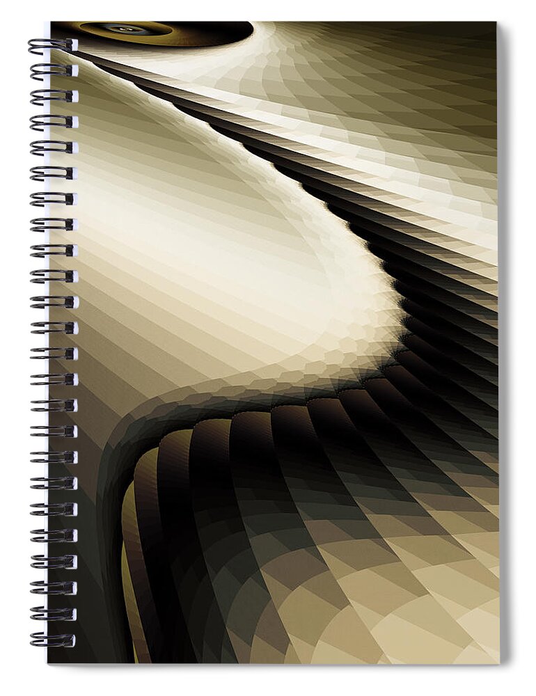 Vic Eberly Spiral Notebook featuring the digital art Shadowlands 1 by Vic Eberly
