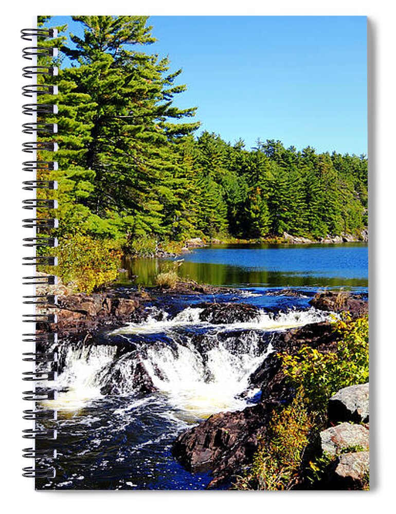 Shawanaga River Spiral Notebook featuring the photograph Shawanaga River by Debbie Oppermann