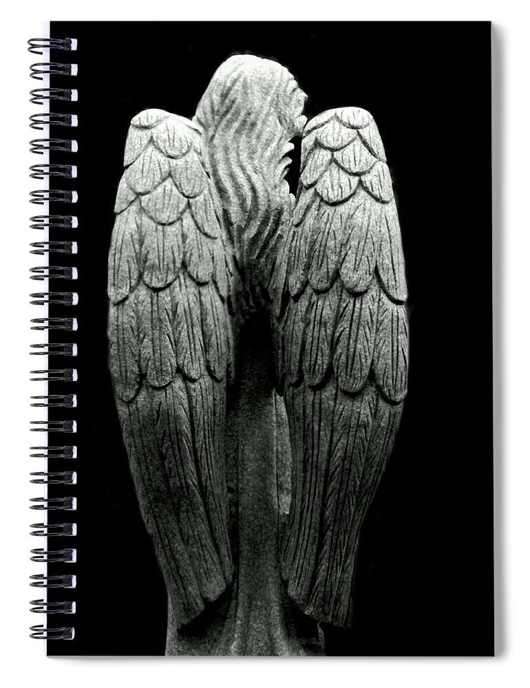 Angels Spiral Notebook featuring the photograph She Talks With Angels by Wild Thing