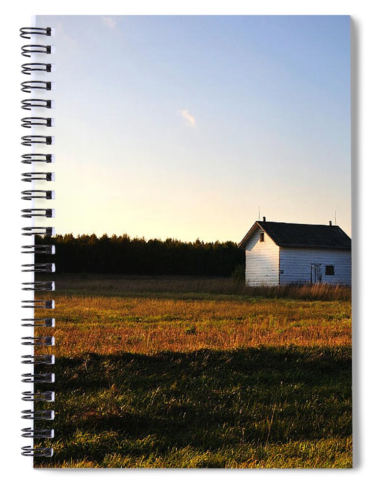 Fall Spiral Notebook featuring the photograph Shed by Tim Nyberg