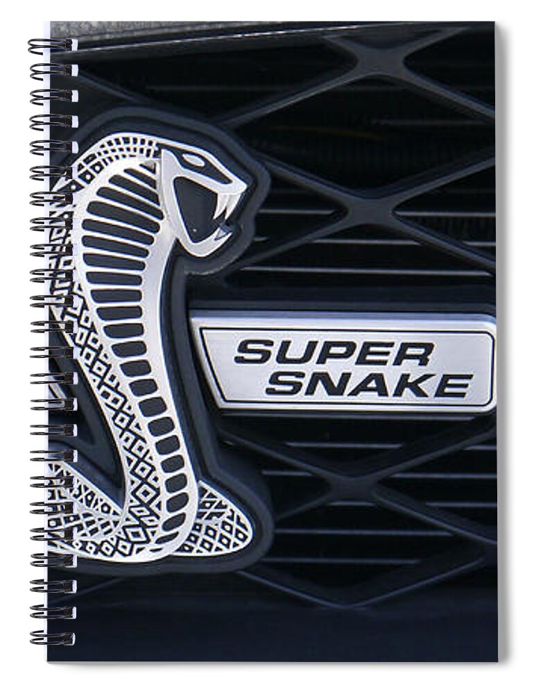 Transportation Spiral Notebook featuring the photograph SHELBY GT 500 Super Snake by Mike McGlothlen