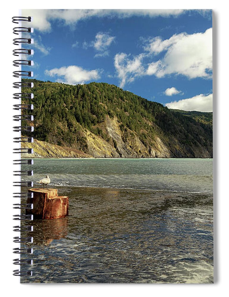 Shelter Cove Spiral Notebook featuring the photograph Shelter Cove by James Eddy