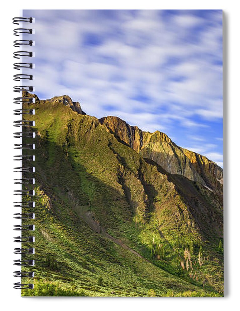 Sherwin Range Spiral Notebook featuring the photograph Sherwin Range by Anthony Michael Bonafede