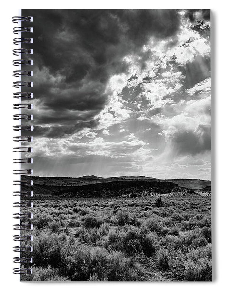 Clouds Spiral Notebook featuring the photograph Shine Down on Me by Steven Clark