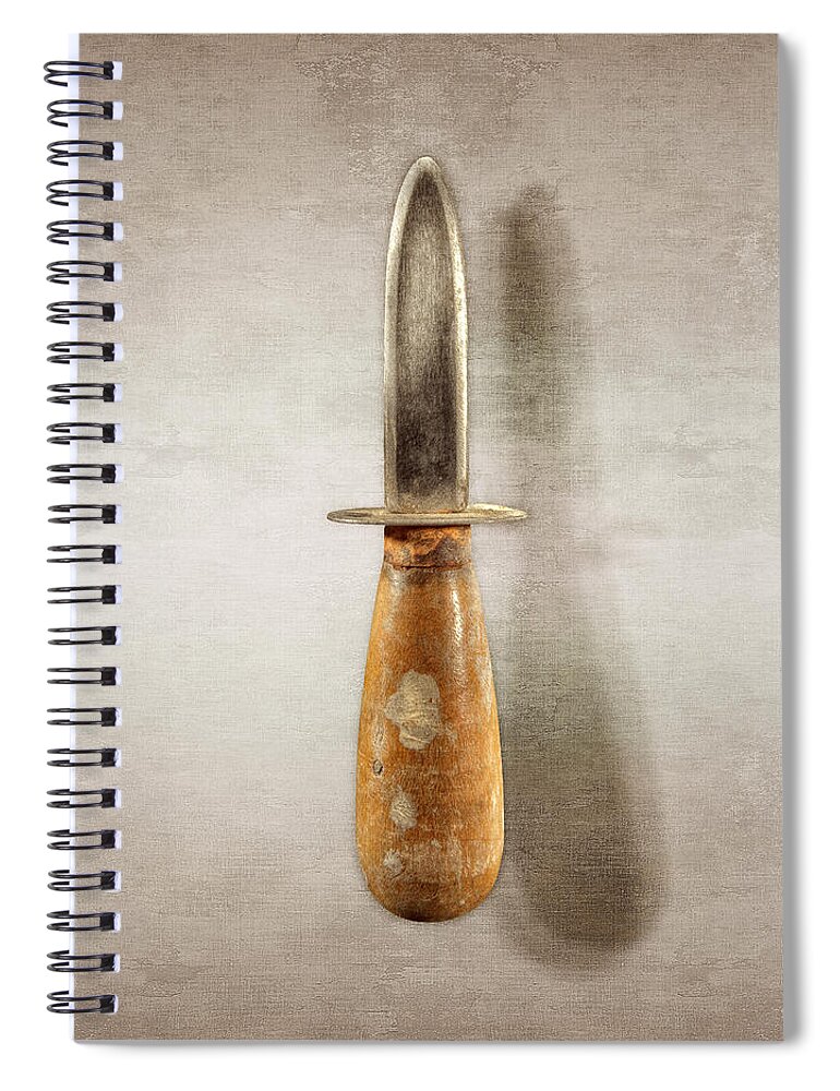 Antique Spiral Notebook featuring the photograph Shorty Knife by YoPedro
