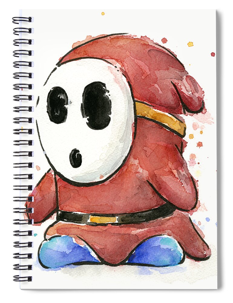 Mario Characters in Watercolor Spiral Notebook by Olga Shvartsur - Fine Art  America