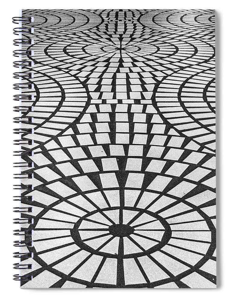 Sidewalk Spiral Notebook featuring the photograph Sidewalk Abstract by Bill Gallagher