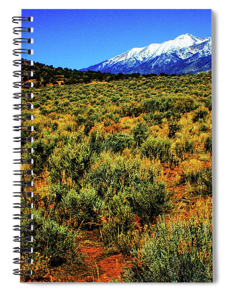 Colorado Spiral Notebook featuring the photograph Sierra Blanca by Roger Passman