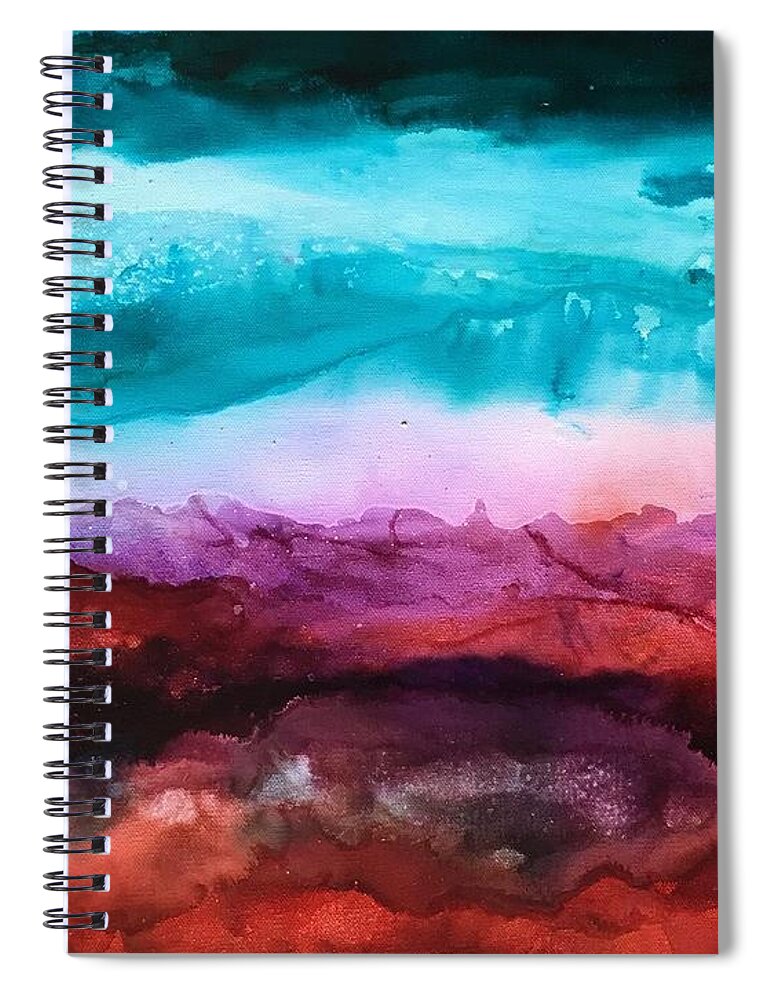 Sierra Spiral Notebook featuring the painting Sierra Summer by Shannon Grissom
