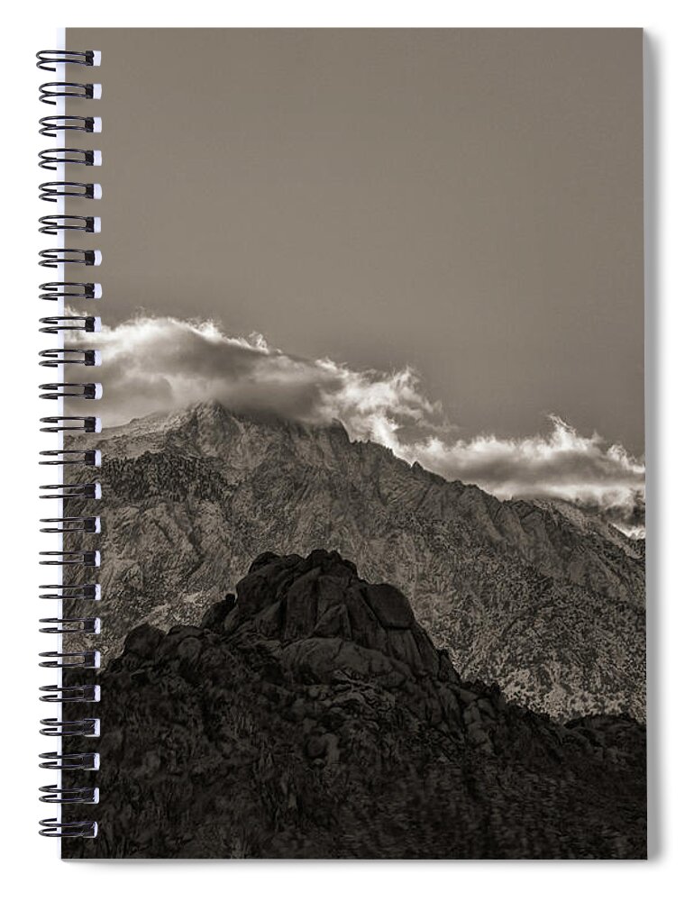 Sierra Spiral Notebook featuring the photograph Sierra sunset by Martin Gollery