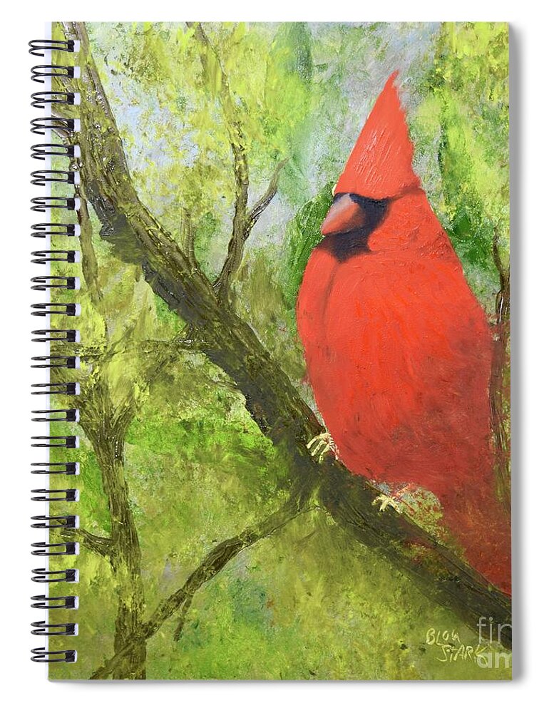 Barrieloustark Spiral Notebook featuring the painting Siesta Time by Barrie Stark