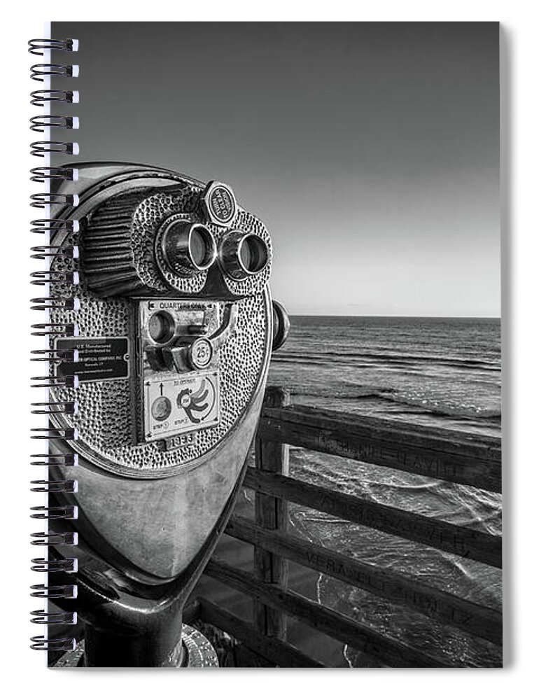 Beach Spiral Notebook featuring the photograph Sightseeing by Peter Tellone