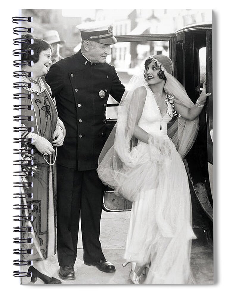 -weddings & Gowns- Spiral Notebook featuring the photograph Silent Still: Do Your Duty by Granger