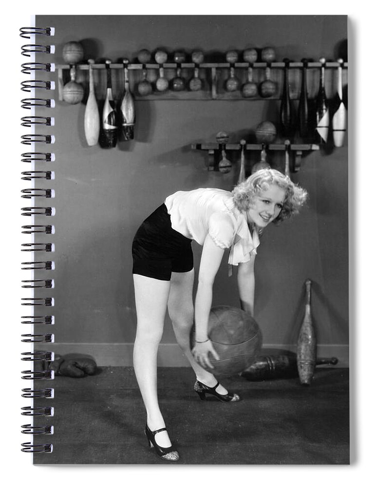 -weight & Exercise- Spiral Notebook featuring the photograph Silent Still: Exercise by Granger
