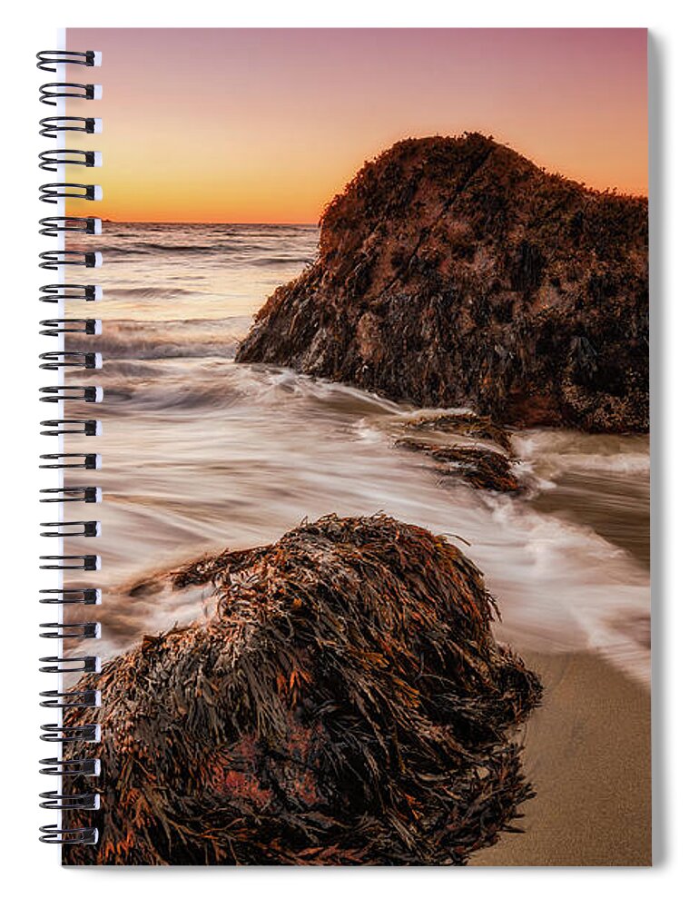 Singing Beach Spiral Notebook featuring the photograph Singing Water, Singing Beach by Michael Hubley