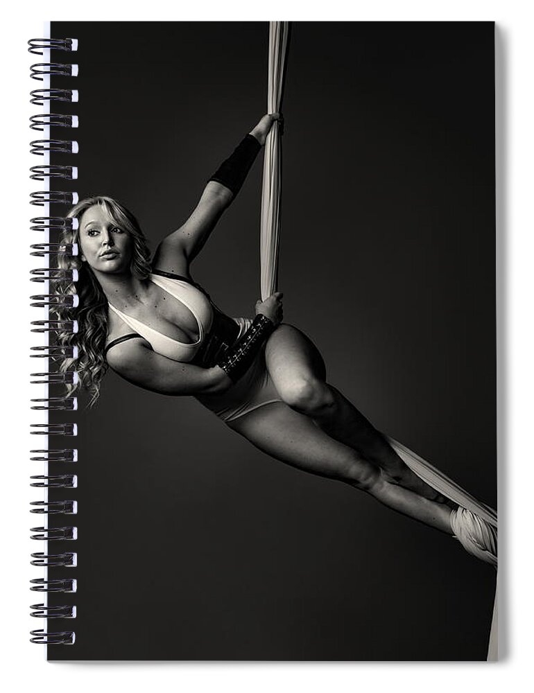 Aerial Spiral Notebook featuring the photograph Single Strand by Monte Arnold