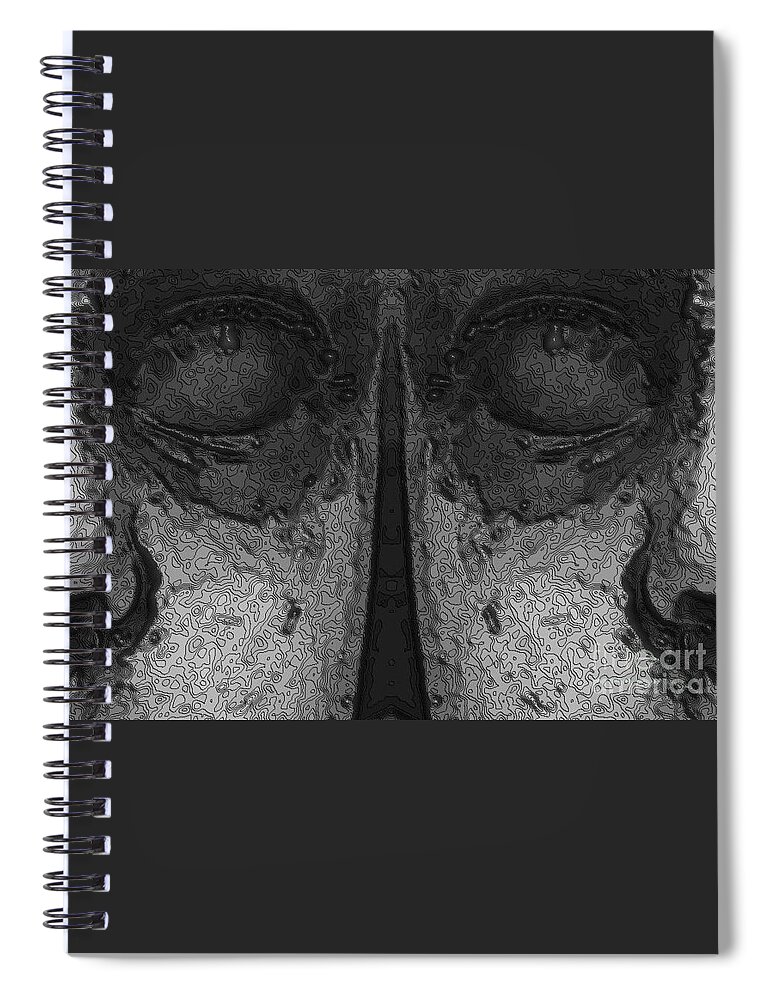 Spiral Notebook featuring the photograph Sinister 6 by Beverly Shelby