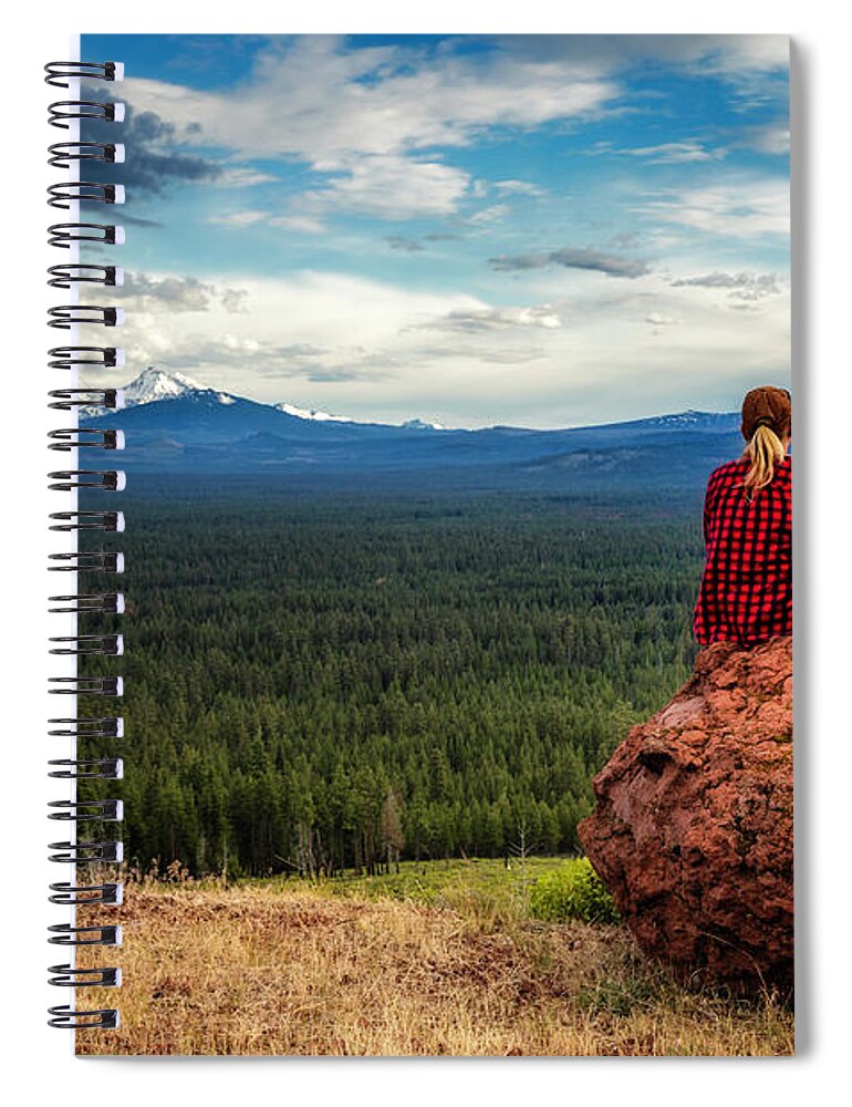  Spiral Notebook featuring the photograph Sisters by Cat Connor