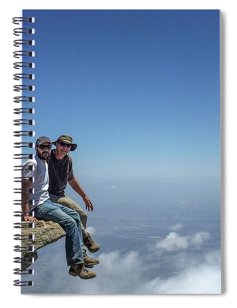 Sky Spiral Notebook featuring the photograph Sitting On Top Of The World by Ed Clark