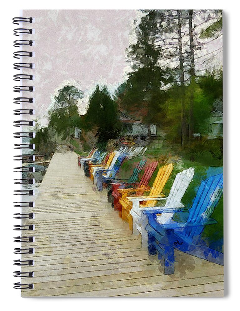 Cottage Spiral Notebook featuring the photograph Sitting Pretty by Claire Bull