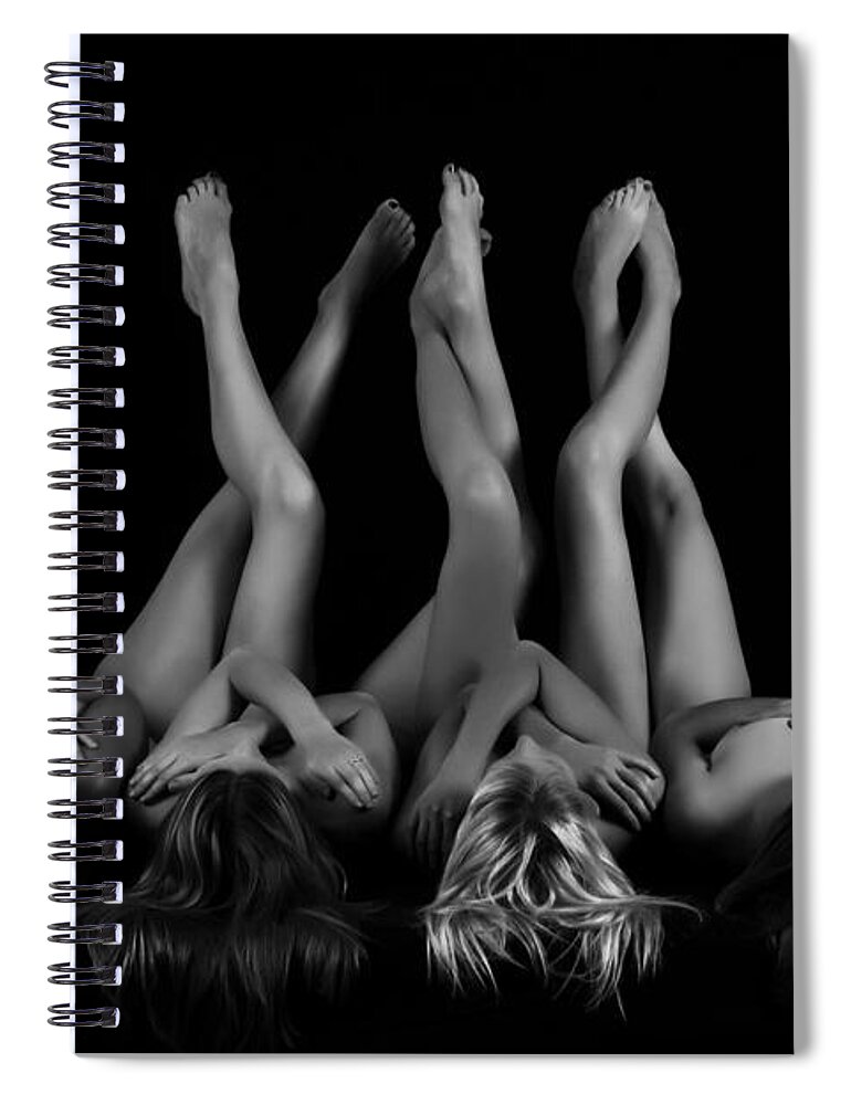 Artistic Spiral Notebook featuring the photograph Six and two by Robert WK Clark