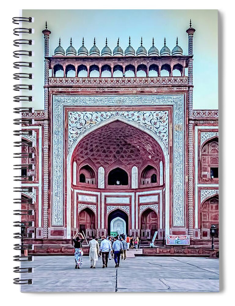 Agra Spiral Notebook featuring the photograph Sixteen Century Building by Maria Coulson
