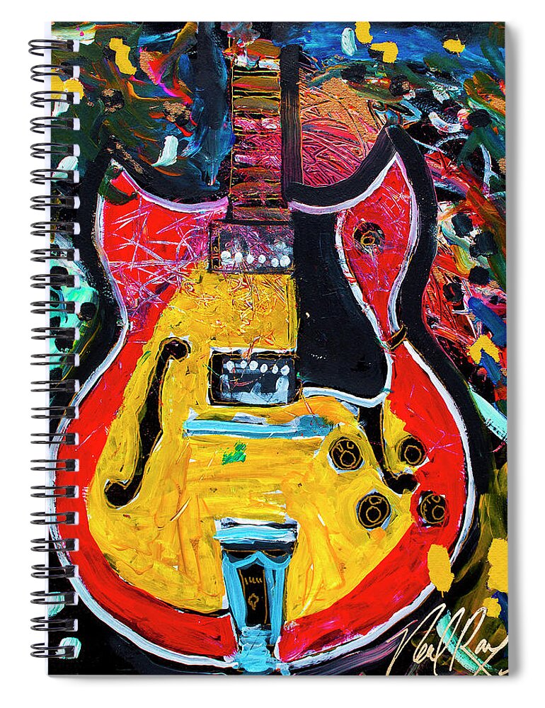 1966 Barney Kessel Spiral Notebook featuring the painting sixty six Barney kessel by Neal Barbosa