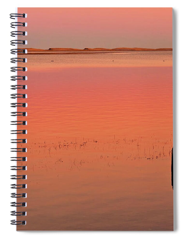 Cape Cod Spiral Notebook featuring the photograph Skaket Beach Sunset 1 by Frank Winters