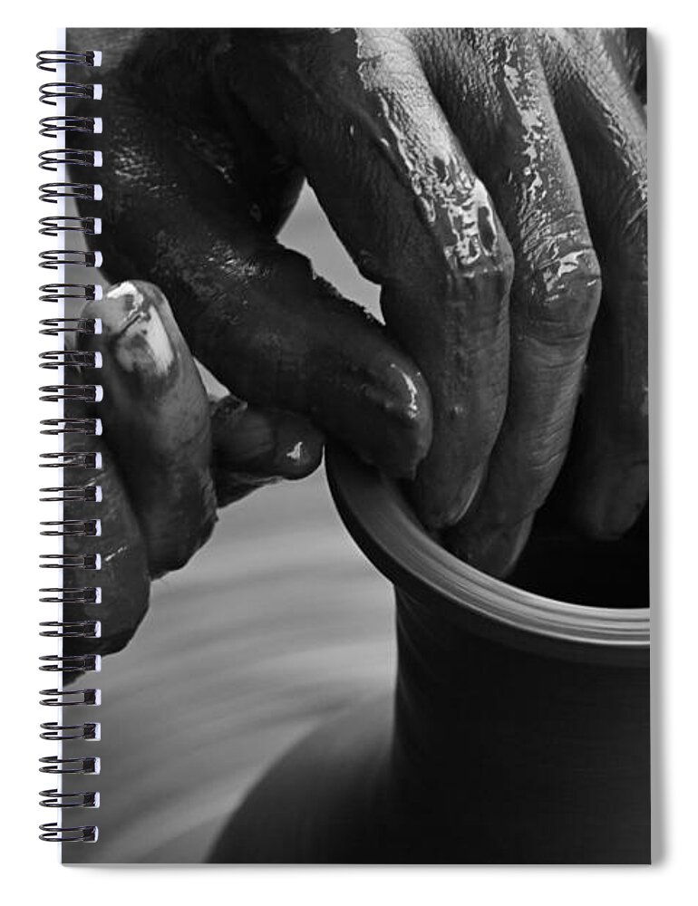 Fine Spiral Notebook featuring the photograph SKC 3471 Finer Touches by Sunil Kapadia
