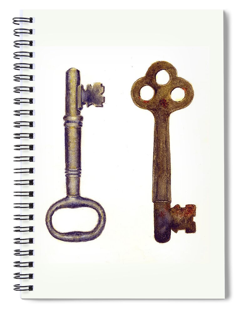 Skeleton Keys Spiral Notebook by Michael Vigliotti - Fine Art America