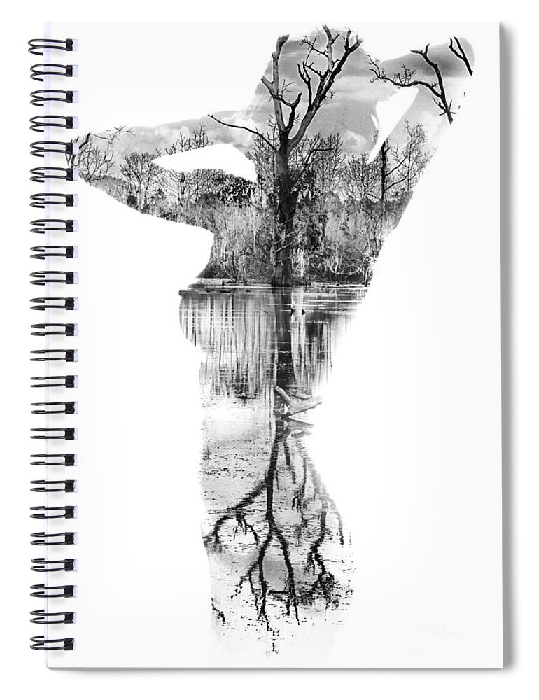 Exposure Spiral Notebook featuring the photograph Skin Deep by Stelios Kleanthous