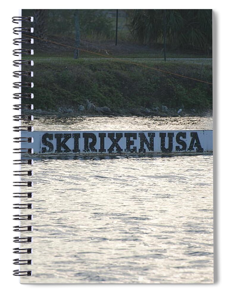 Waves Spiral Notebook featuring the photograph Skirixen Usa by Rob Hans