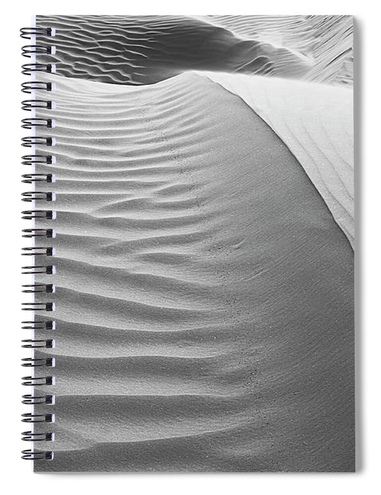 Abstract Spiral Notebook featuring the photograph SKN 1414 Rhythmic Demarcations by Sunil Kapadia