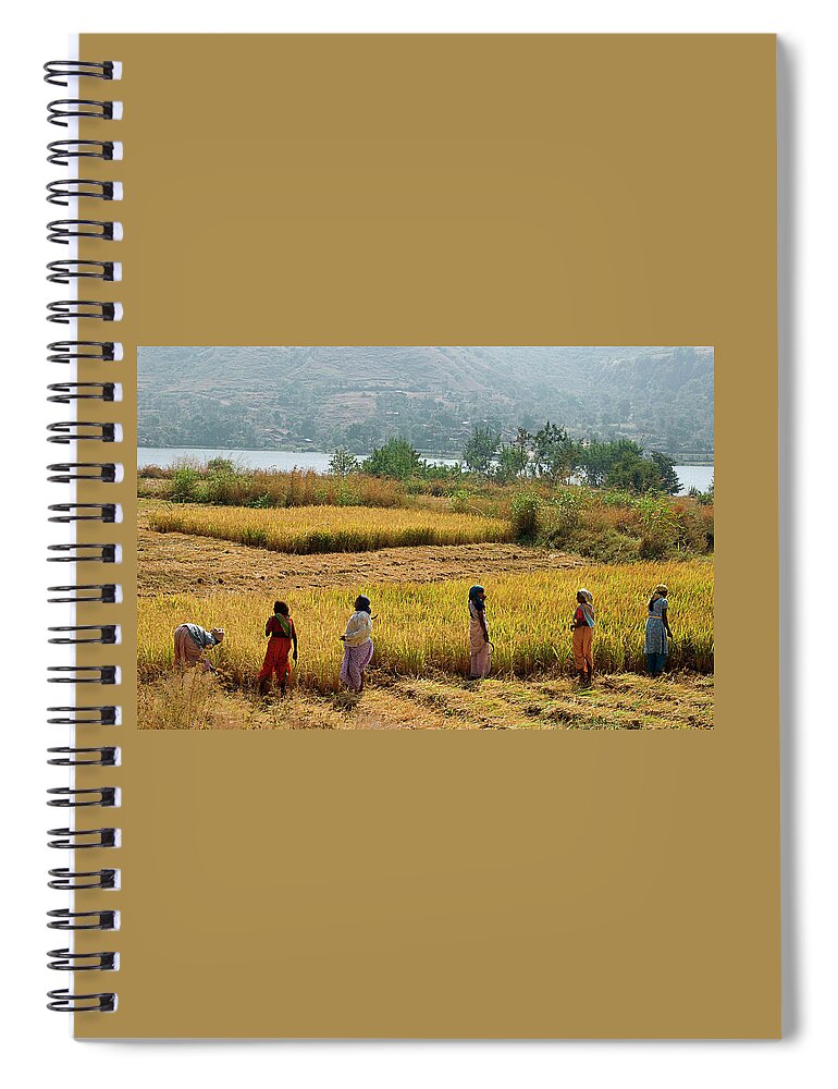Day Spiral Notebook featuring the photograph SKN 2618 Day's Job Color by Sunil Kapadia