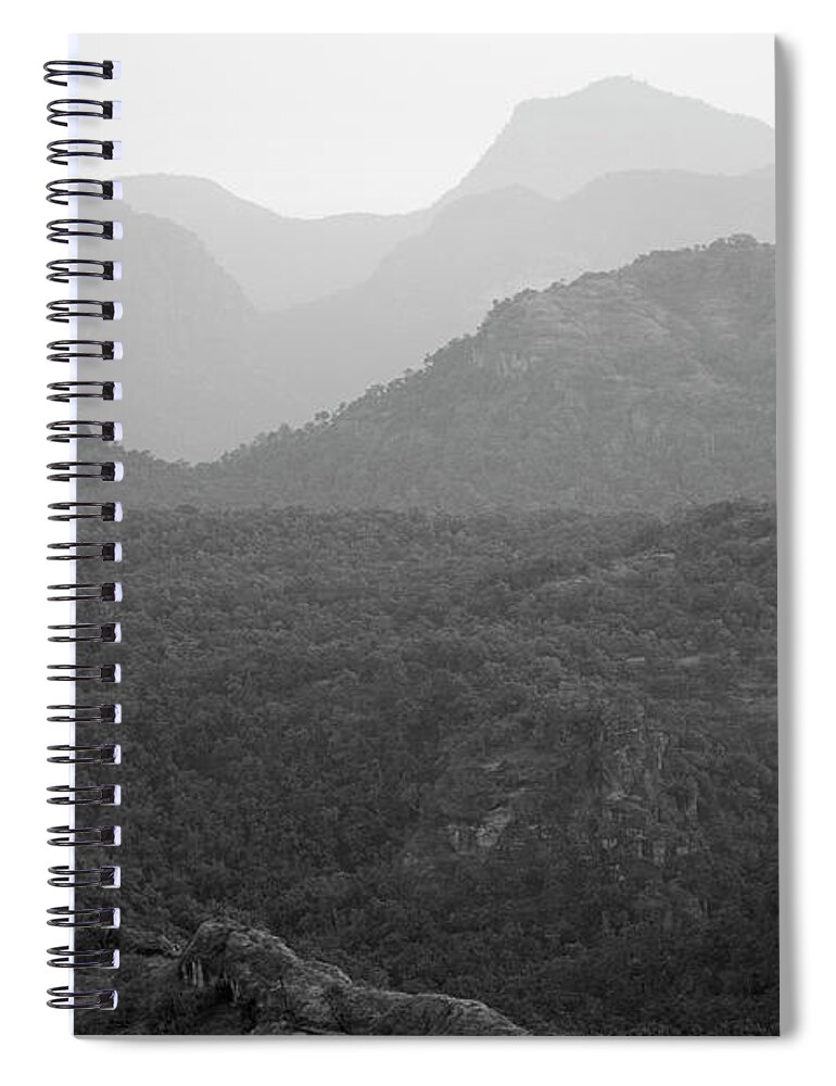 Rolling Spiral Notebook featuring the photograph SKN 4443 Rolling Landscape by Sunil Kapadia