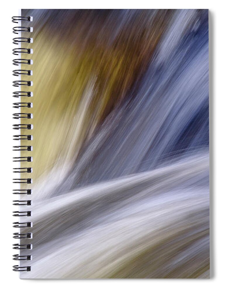 River Spiral Notebook featuring the photograph Skoltfossen River Flow by Heiko Koehrer-Wagner