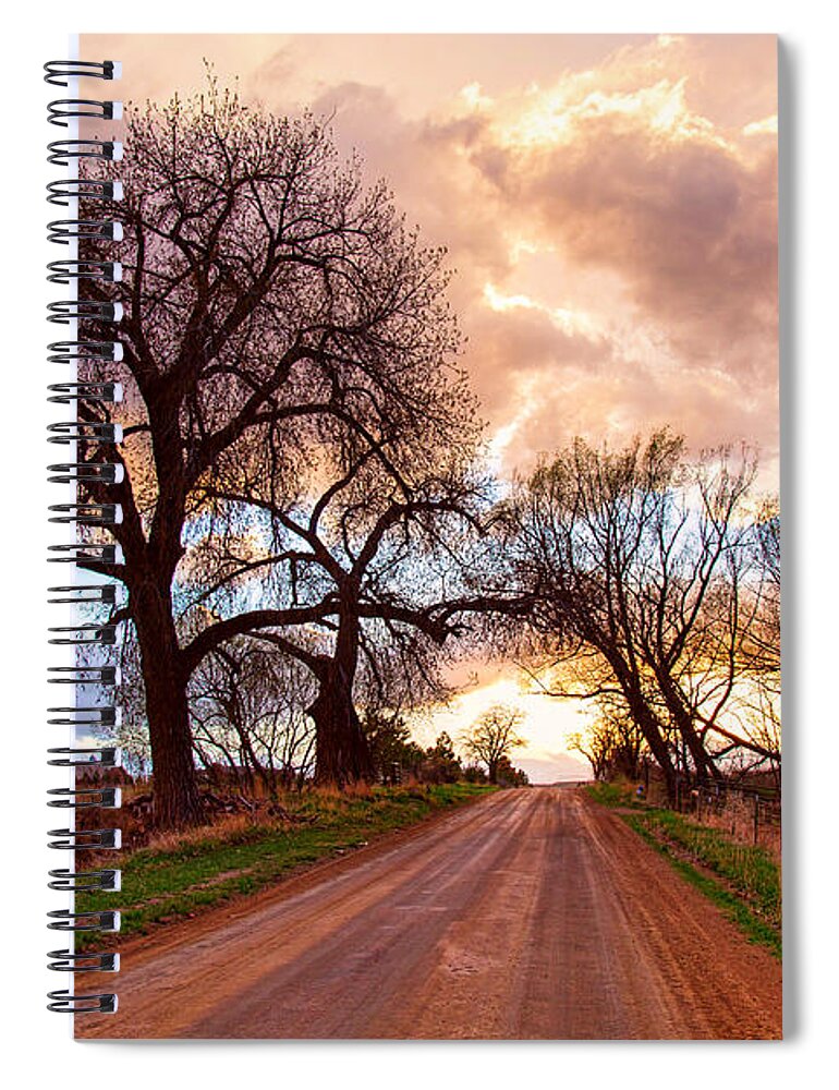 Roads Spiral Notebook featuring the photograph Sky Driving by James BO Insogna