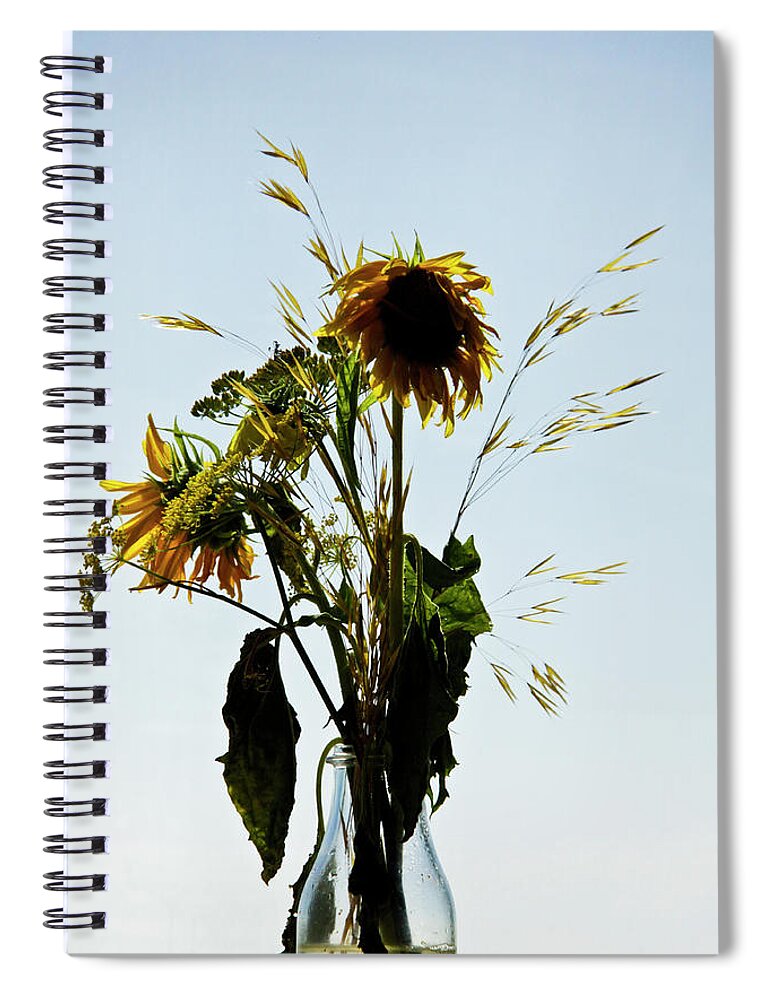 Sky Spiral Notebook featuring the photograph Sky Flowers by Gavin Bates