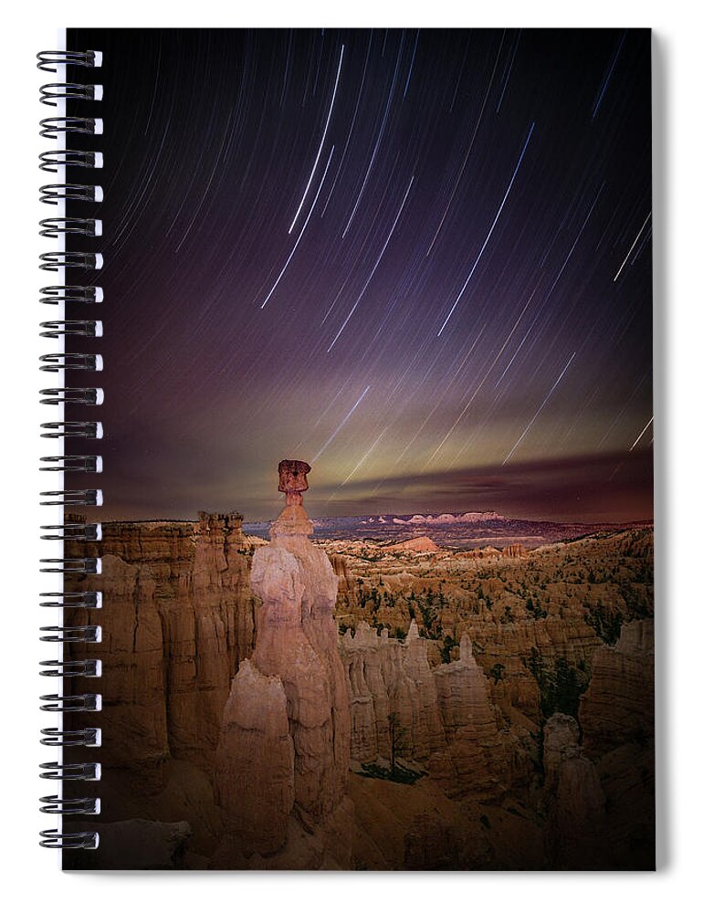 Arches Spiral Notebook featuring the photograph Sky Scraper by Edgars Erglis