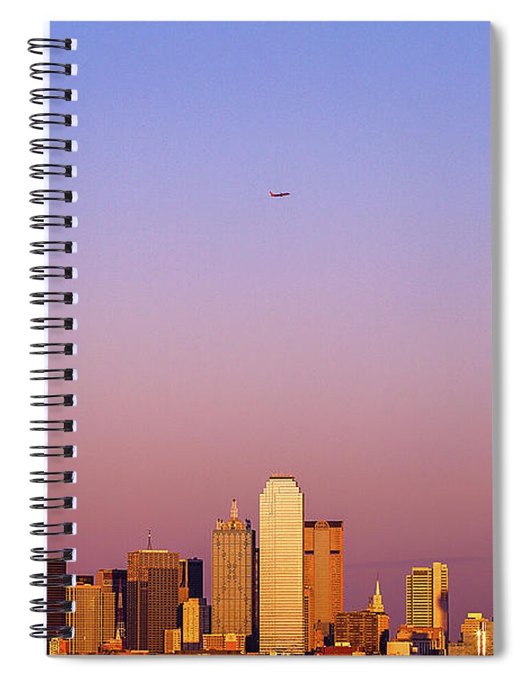Dallas Spiral Notebook featuring the photograph Skyline by Peter Hull