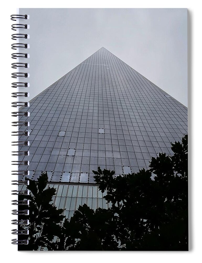 Skyscraper Spiral Notebook featuring the photograph Skyscraper Reaching the Sky by Vic Ritchey