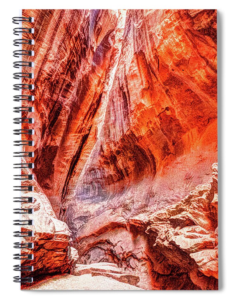Slot Canyon Spiral Notebook featuring the photograph Slot Canyon by George Kenhan
