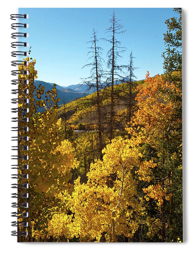 Slumgullion Pass Spiral Notebook featuring the photograph Slumgullion Pass Autumn Landscape by Cascade Colors